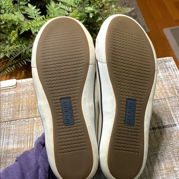Sperry Beige Boat Sneakers - Picture 5 of 6
